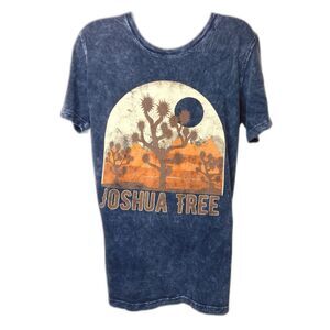 Acid Washed T Shirt Joshua Tree Graphic Sz M Distressed Naturecore Grunge Tee